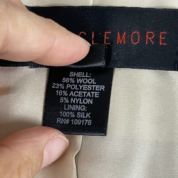 Nina McLemore Tweed Blazer Jacket Womens 8 Brown Wool Blend Silk Lining Career - Picture 7 of 16